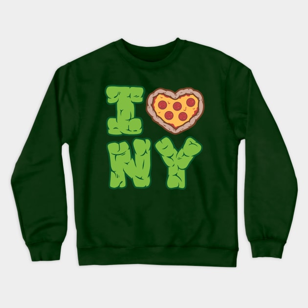 I Pizza NY Crewneck Sweatshirt by harebrained